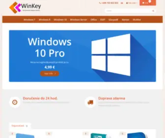 Winkey.sk(Váš preverený predajca softvéru) Screenshot