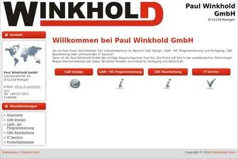 Winkhold.com(Paul Winkhold GmbH) Screenshot