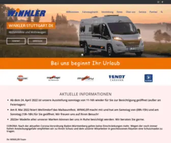 Winkler-Stuttgart.de(Wohnwagen Winkler GmbH) Screenshot