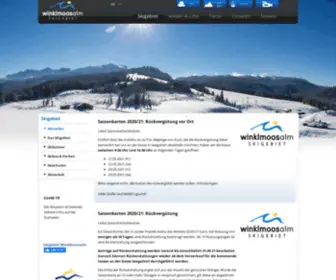 Winklmoosalm.de(Skigebiet Winklmoosalm) Screenshot