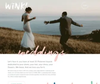 Winkwed.com(Full Service Wedding Planning and Design based in California) Screenshot