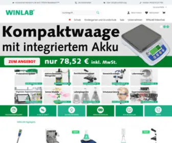 Winlab.de(Laborbedarf & naturwissenschaftliche Lehrmittel) Screenshot