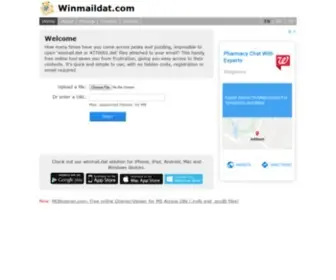 Winmaildat.com(Open winmail.dat attachments) Screenshot
