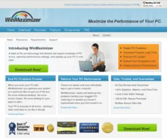 Winmaximizer.com(Home) Screenshot