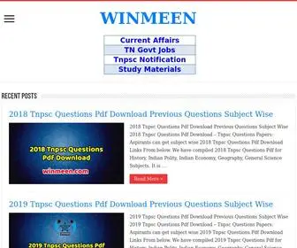 Winmeen.com(Tnpsc online coaching & study materials – winmeen) Screenshot