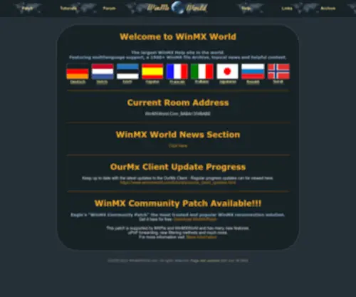 WinmXworld.com(WinMX World) Screenshot