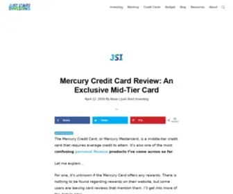 Winndixieonadime.com(Mercury Credit Card Review) Screenshot