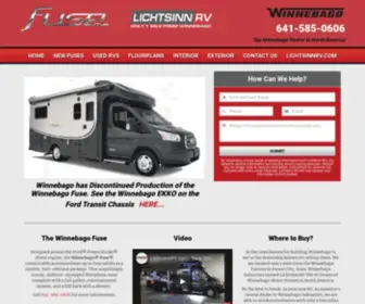 Winnebagofuse.com(Winnebago Fuse Class C Diesel Motorhome) Screenshot