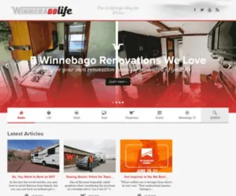 Winnebagolife.com(Explore Winnebago Lifestyle Community Blog) Screenshot
