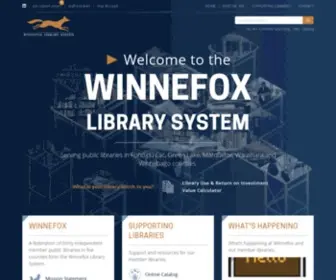Winnefox.org(Winnefox Library System) Screenshot