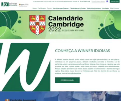 Winneridiomas.com.br(Winner Idiomas) Screenshot
