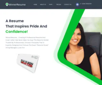 Winnerresume.com(Resume Builder) Screenshot