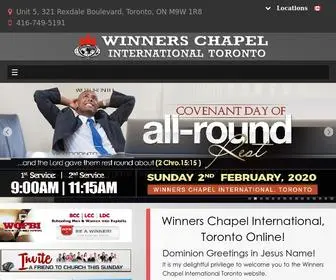 Winnerschapeltoronto.org(Winners Chapel International Toronto) Screenshot