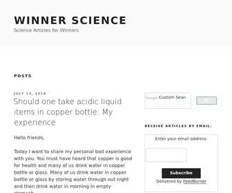 Winnerscience.com(Winner Science) Screenshot