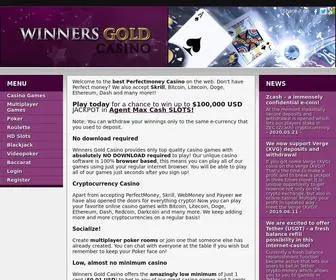 Winnersgoldcasino.com Screenshot