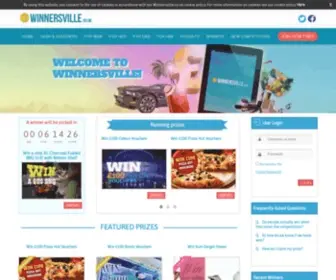 Winnersville.co.uk(Free Competitions for the UK from) Screenshot