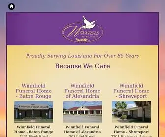 Winnfieldfuneralhomes.com(Winnfield Funeral Homes) Screenshot