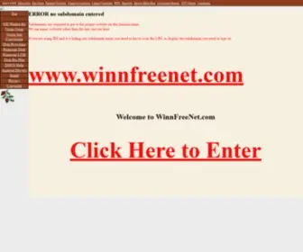 Winnfreenet.com(Our Top Page on) Screenshot