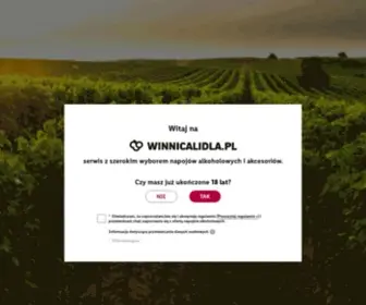 Winnicalidla.pl(Winnica Lidla) Screenshot