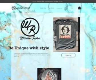 Winnieroseboutique.com(Graphic Tees) Screenshot