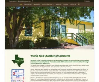 Winnietexas.com(Winnie Area Chamber of Commerce) Screenshot