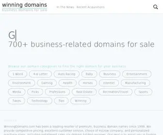 WinningDomains.com(Winning Domains) Screenshot