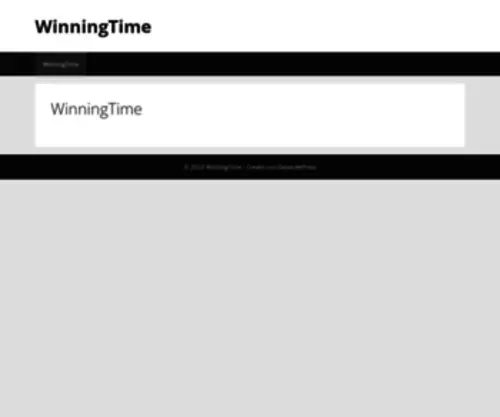 Winningtimesportservices.it(WinningTime) Screenshot