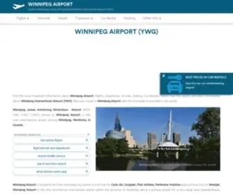 Winnipeg-Airport.com(Winnipeg Airport (YWG)) Screenshot