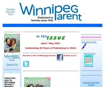 Winnipegparent.com(Winnipeg Parent Newsmagazine) Screenshot