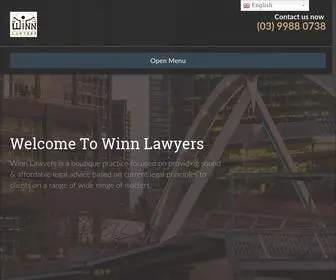 Winnlawyers.com.au(Maximising Client Benefits) Screenshot