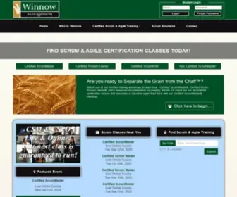 Winnowmanagement.com(Scrum Master Certification) Screenshot