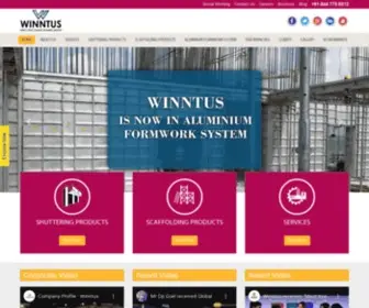 Winntus.com(Scaffolding on Rent in Delhi) Screenshot
