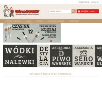 Winohobby.biz(Akcesoria do wyrobu alkoholi domowych) Screenshot