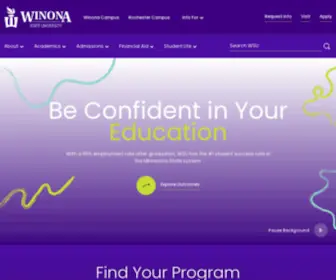 Winona.edu(Winona State University) Screenshot