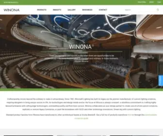 Winonalighting.com(Winona Custom Architectural Lighting Solutions) Screenshot