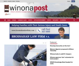 Winonapost.com(Winona post) Screenshot