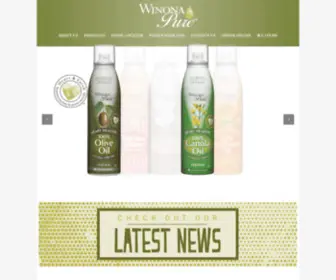 Winonapure.com(Winona Pure Natural Cooking Oil Sprays) Screenshot