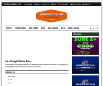 Winonbetonline.com Screenshot