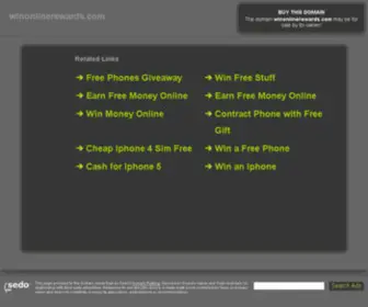 Winonlinerewards.com(Win Free iPad 2) Screenshot