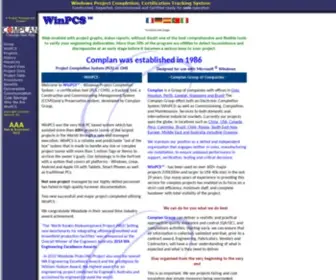 Winpcs.com(WinPCS Project Completion Tracking and Handover Software) Screenshot