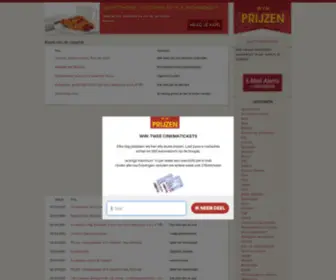 WinprijZen.be(Win Prijzen) Screenshot