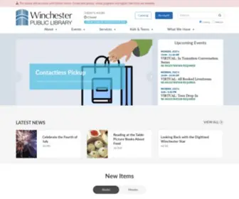 Winpublib.org(Winchester Public Library) Screenshot