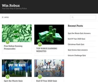 Winrbx.com(Win Robux) Screenshot