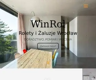 Winrol.com.pl(Rolety, Żaluzje, Moskitiery, Plisy, Roletki) Screenshot