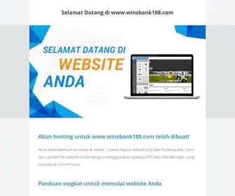 Winsbank188.com(Selamat datang di) Screenshot