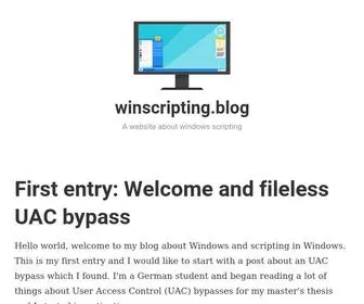 Winscripting.blog(A website about windows scripting) Screenshot