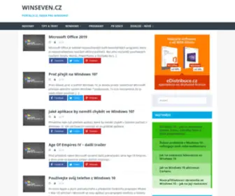Winseven.cz(Články zaměřené na Windows) Screenshot