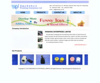 Winshing.com.hk(WINSHING ENTERPRISES LIMITED) Screenshot