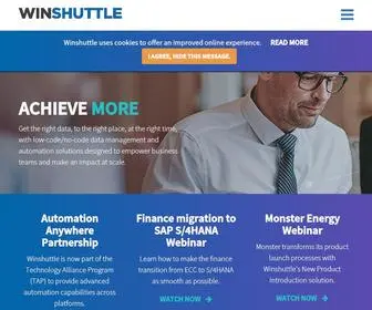 Winshuttle.com(Simplify SAP & Automate Business Processes) Screenshot