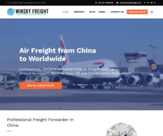 Winskyfreight.com(Freight Forwarder) Screenshot